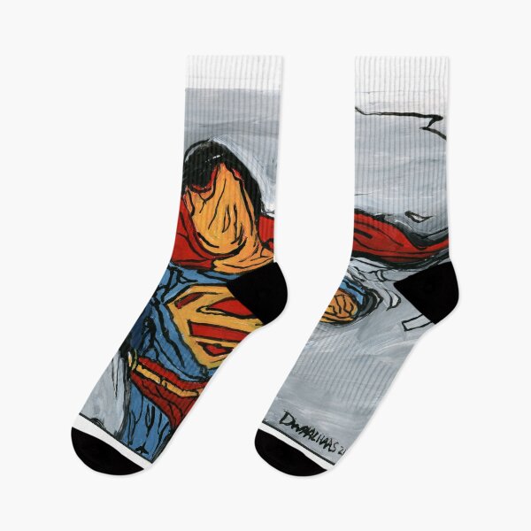 Item preview, Superman Flying Hero Expressive Pop Art Painting designed and sold by Dwaalhaas.com.