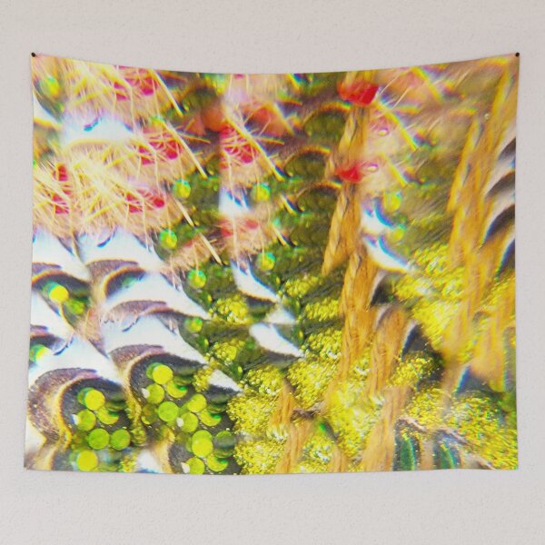 Item preview, Prismatic Pine Needles: Cheerful Sparkle - Festive Christmas & New Year Abstract Art designed and sold by ElionSolis.