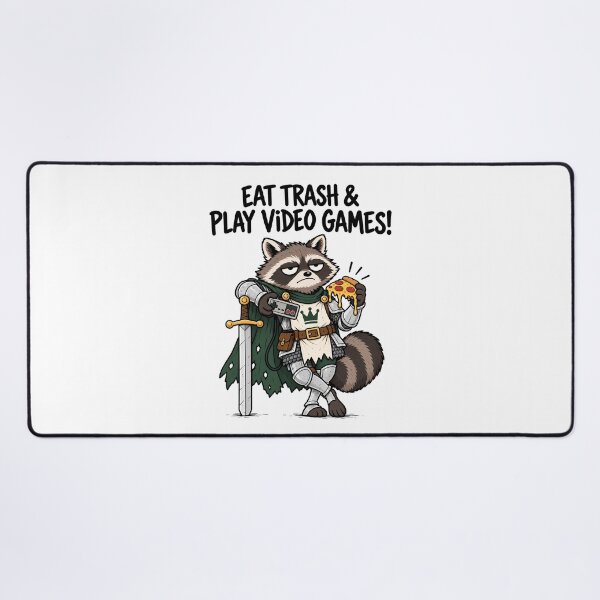Item preview, Eat Trash Play Video Games Funny Raccoon Gamer designed and sold by ShirtWreck.