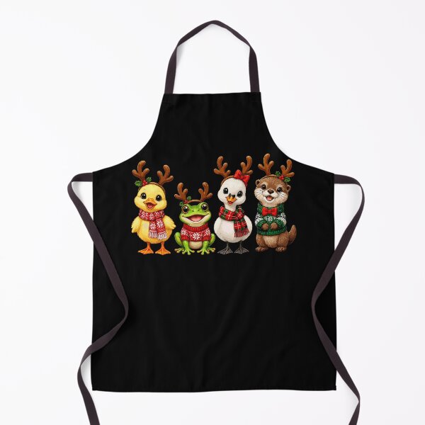 Item preview, Christmas Reindeer Duck Frog Otter Friends designed and sold by Svenniibee.