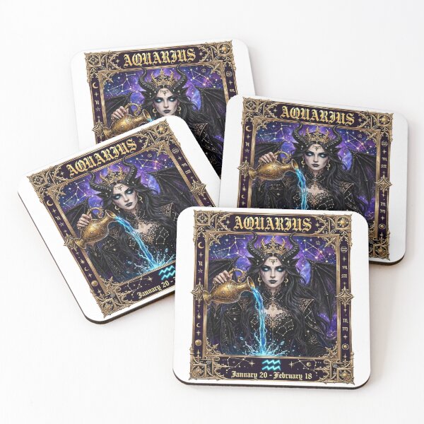 Item preview,  Gothic Aquarius Zodiac Queen - Dark Celestial Water Bearer designed and sold by Csaba1983.