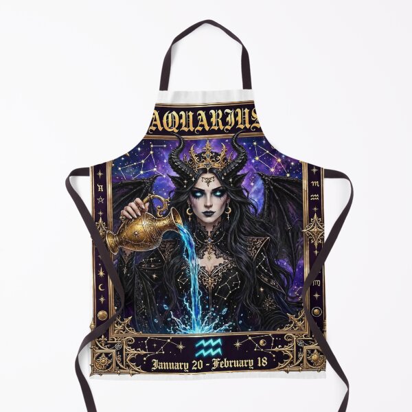 Item preview, Gothic Aquarius Zodiac Queen - Dark Celestial Water Bearer designed and sold by Csaba1983.