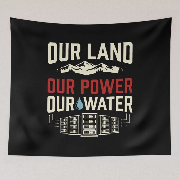 Item preview, Our Land Our Power Our Water Data Center Server Rack designed and sold by TimelessMilest.