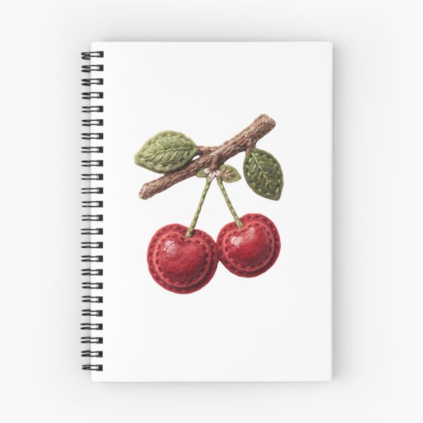 Item preview, Sweet Red Cherries Branch Handcrafted Design designed and sold by Mellow Doodle Co..
