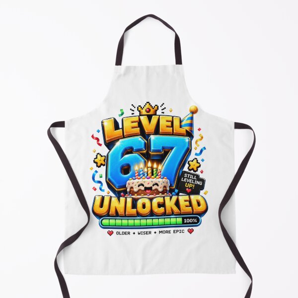 Item preview, Level 67 Unlocked Birthday Gaming Meme designed and sold by RØNI AI.