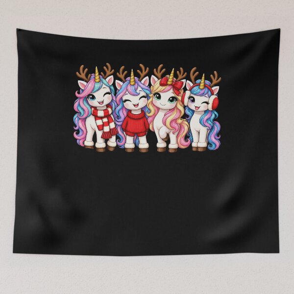 Item preview, Cute Christmas Unicorn Reindeer Friends designed and sold by Svenniibee.