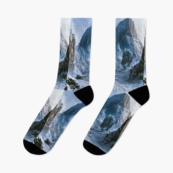 Item preview, A colossal Frost Giant standing upon a vast frozen mountain plateau, Fantasy & Mythological Creatures designed and sold by CDC40.