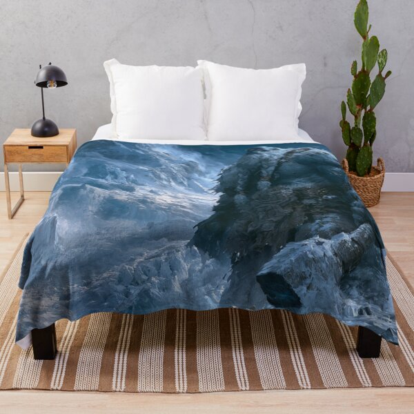 Item preview, A colossal Frost Giant standing upon a vast frozen mountain plateau, Fantasy & Mythological Creatures designed and sold by CDC40.