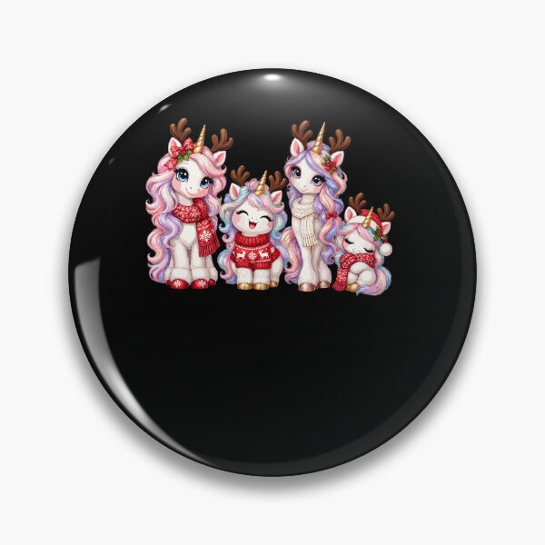 Item preview, Christmas Reindeer Unicorn Family designed and sold by Svenniibee.