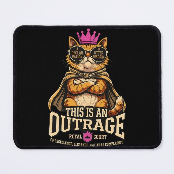 Item preview, Funny Cat Outrage Lawyer Royal Court Meme designed and sold by MatthewA631970.