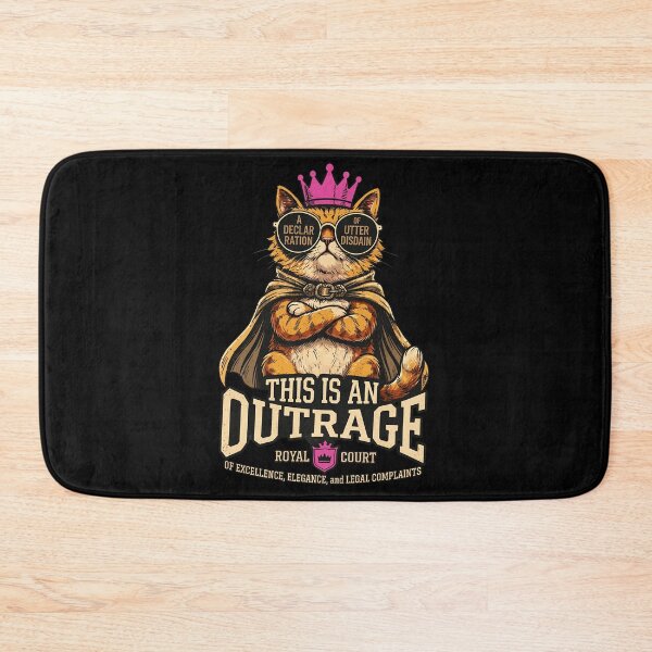 Item preview, Funny Cat Outrage Lawyer Royal Court Meme  designed and sold by MatthewA631970.