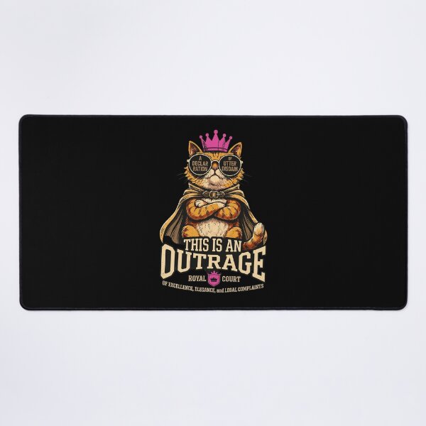 Item preview, Funny Cat Outrage Lawyer Royal Court Meme designed and sold by MatthewA631970.