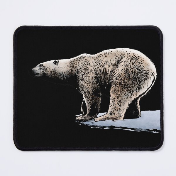 Item preview, Illustration of a polar bear on ice designed and sold by trisfits.