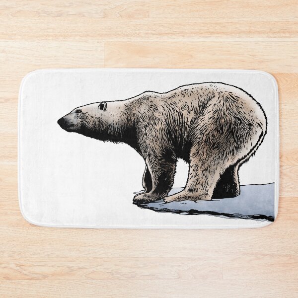 Item preview, Illustration of a polar bear on ice designed and sold by trisfits.