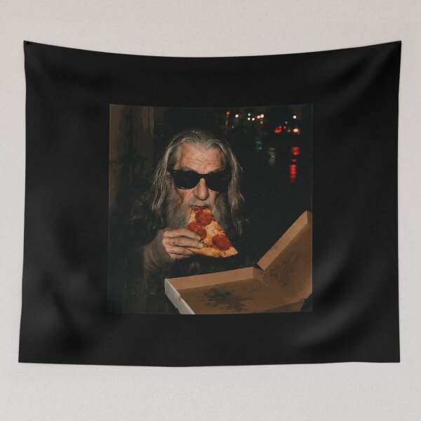Item preview, Gandalf Eating Pizza Sunglasses Meme  designed and sold by Savannah207851.