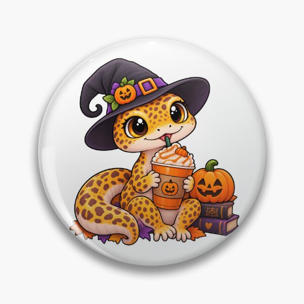 Item preview, Pumpkin Spice Gecko – Cute Halloween Exotic Animal Vet Design designed and sold by Bettybee00.