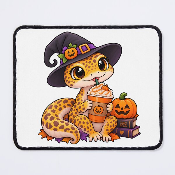 Item preview, Pumpkin Spice Gecko – Cute Halloween Exotic Animal Vet Design designed and sold by Bettybee00.