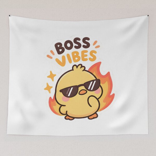 Item preview, Boss Vibes Fire Duck - Cool Sunglasses Duckling designed and sold by Duck lovers.