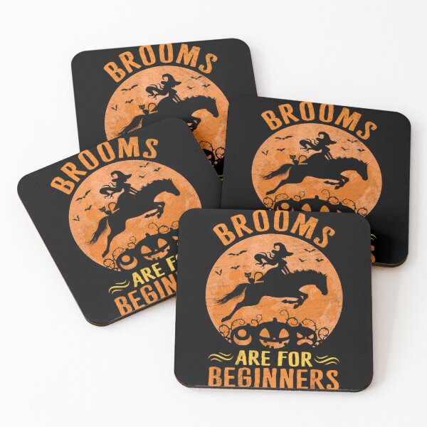 Item preview, Horses Equestrian Witch Halloween - Brooms are for Beginners designed and sold by alice12S56.