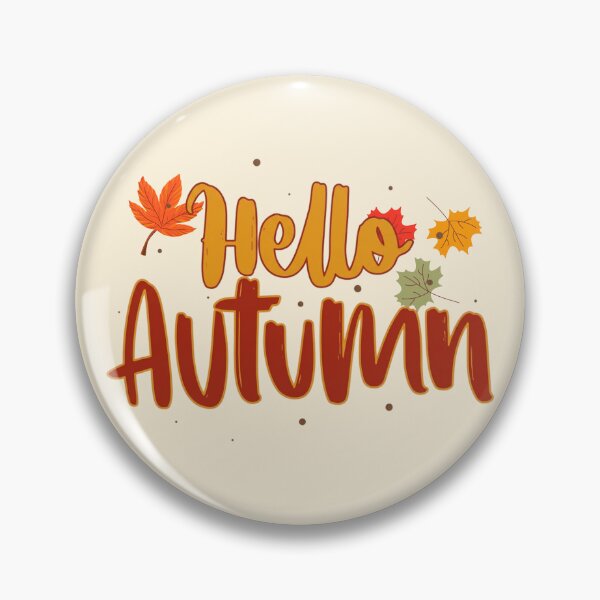 Item preview, Hello Autumn Leaves Maple Fall Typography designed and sold by Little-Miracle.