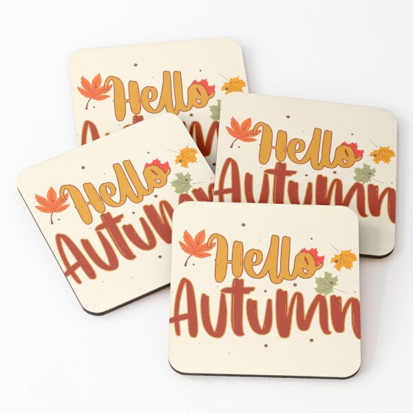 Item preview, Hello Autumn Leaves Maple Fall Typography designed and sold by Little-Miracle.