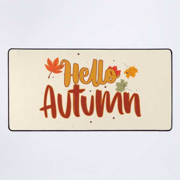 Item preview, Hello Autumn Leaves Maple Fall Typography designed and sold by Little-Miracle.