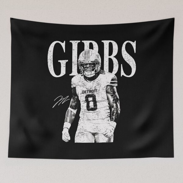 Artikelvorschau, Gibbs Detroit Footballspieler Vintage entworfen und verkauft von KatelynS301549.