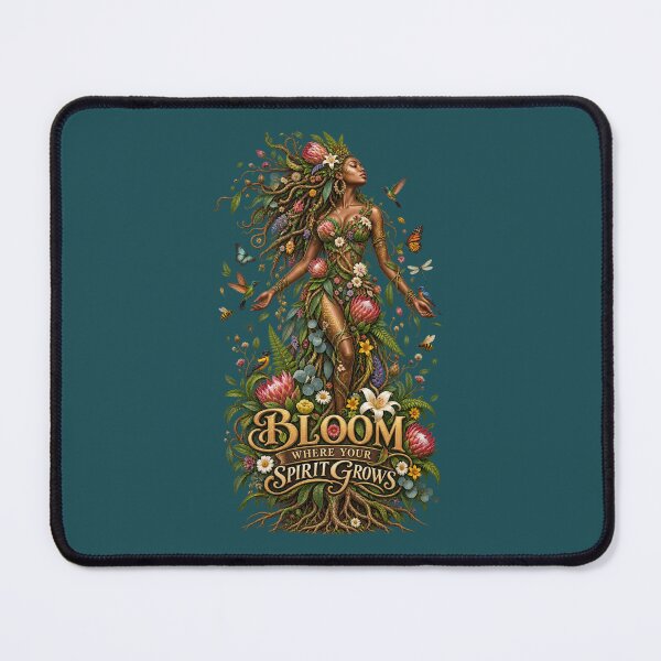 Item preview, Bloom Where Your Spirit Grows | Botanical Goddess Art | Mother Nature Illustration designed and sold by 'VARI'.