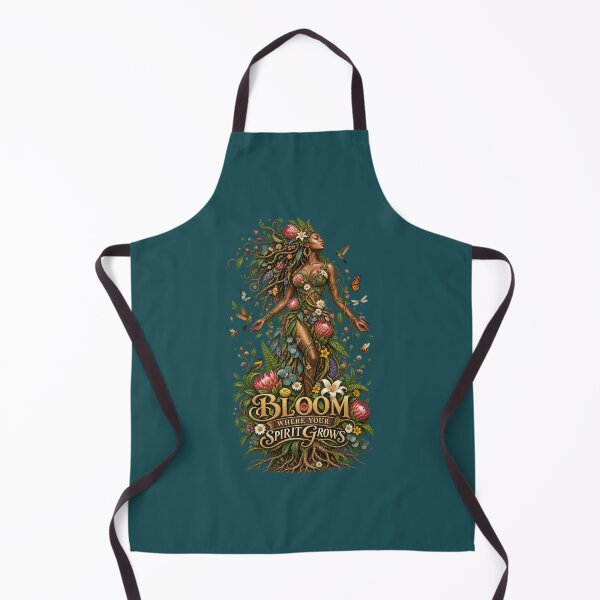 Item preview, Bloom Where Your Spirit Grows | Botanical Goddess Art | Mother Nature Illustration designed and sold by 'VARI'.