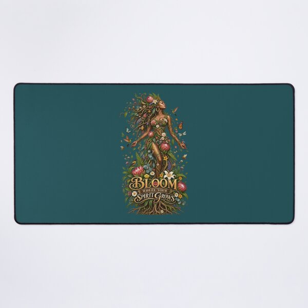 Item preview, Bloom Where Your Spirit Grows | Botanical Goddess Art | Mother Nature Illustration designed and sold by 'VARI'.
