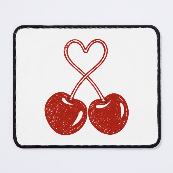 Item preview, Vintage Cherries with Heart-Shaped Stems. designed and sold by CoCoArt-Ua.