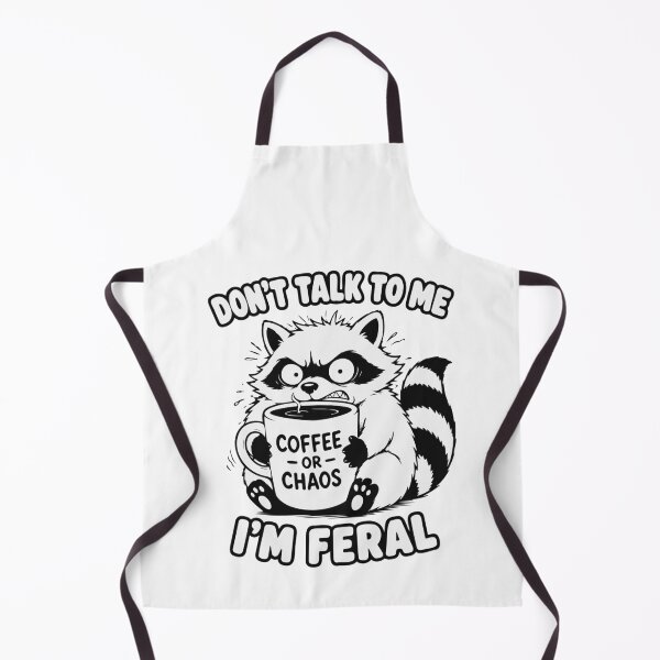 Item preview, Don't Talk To Me I'm Feral Raccoon. Funny Coffee Or Chaos designed and sold by MalisoStickers.