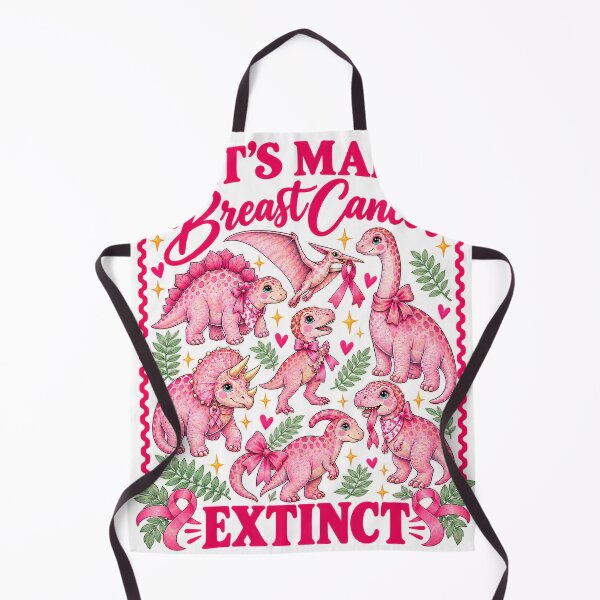 Item preview, Let's Make Breast Cancer Extinct Pink Ribbon Awareness Dinosaur designed and sold by VGAfanatic.