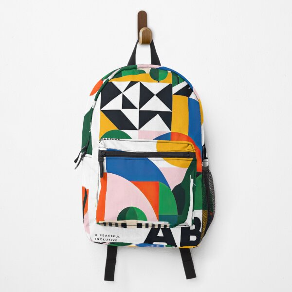 Item preview, Colorful geometric poster illustration of Abuja, Nigeria, featur designed and sold by ckybe.