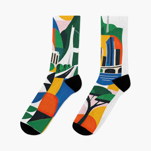 Item preview, Colorful geometric poster illustration of Abuja, Nigeria, featur designed and sold by ckybe.