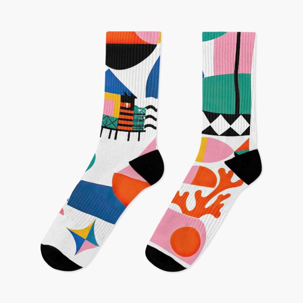 Item preview, Colorful geometric travel poster featuring tropical shapes, wate designed and sold by ckybe.