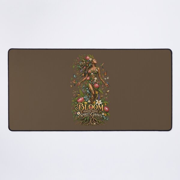 Item preview, Bloom Where Your Spirit Grows | Botanical Goddess Art | Mother Nature Illustration designed and sold by 'VARI'.