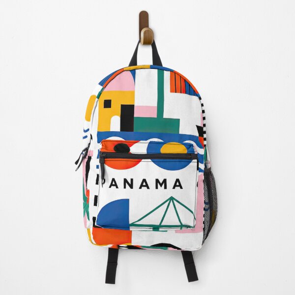 Item preview, Colorful geometric Panama-themed poster featuring abstract shape designed and sold by ckybe.
