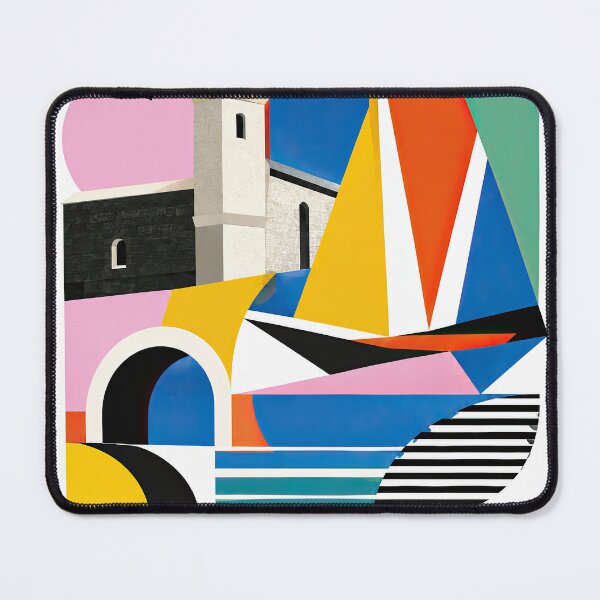 Item preview, Colorful geometric illustration of Zamboanga City featuring arch designed and sold by ckybe.