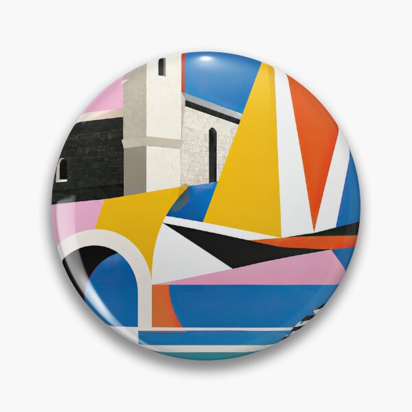 Item preview, Colorful geometric illustration of Zamboanga City featuring arch designed and sold by ckybe.