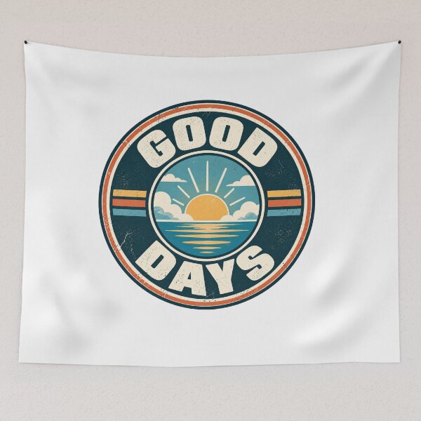 Artikelvorschau, Good Days Retro Sunset entworfen und verkauft von Seculinator.