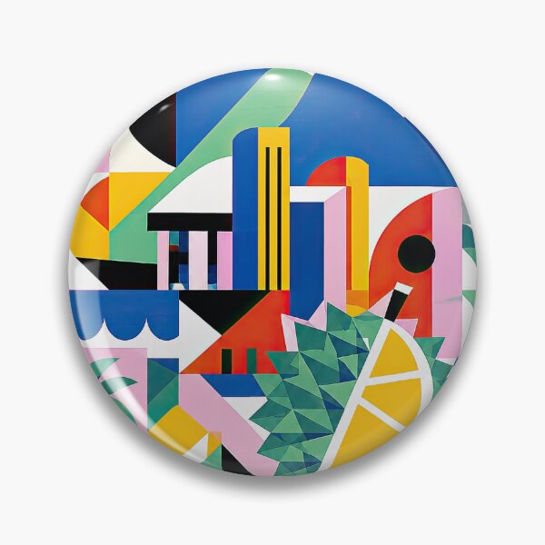 Item preview, Colorful geometric travel illustration featuring a tropical bird designed and sold by ckybe.