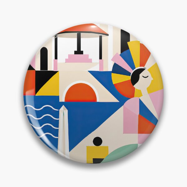Item preview, Colorful geometric travel poster featuring Cebu City landmarks, designed and sold by ckybe.
