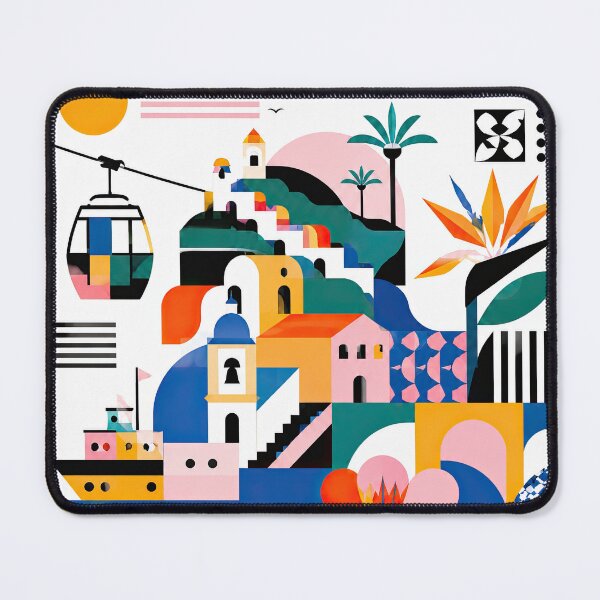 Item preview, Colorful illustrated Portugal travel poster featuring stylized a designed and sold by ckybe.