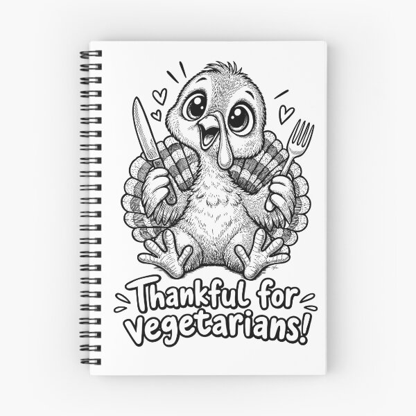 Item preview, Cute Turkey Thankful for Vegetarians Vegan Thanksgiving designed and sold by TasiaZenzura.