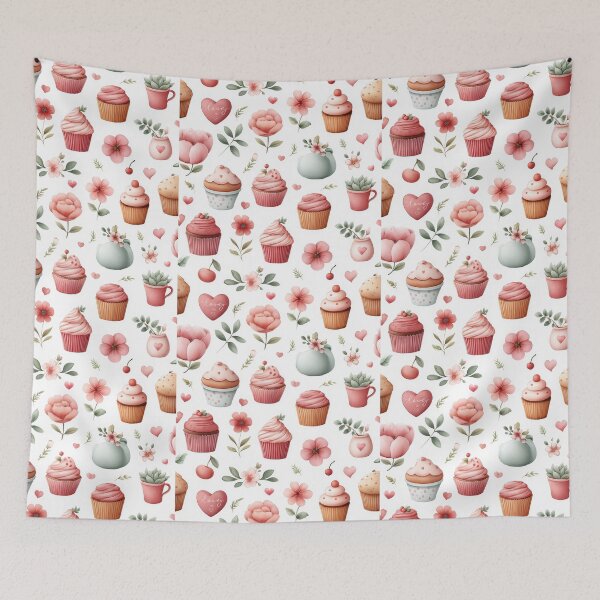 Item preview, Celebrate warmth and love with delightful cupcakes designed and sold by MiraCleAI.