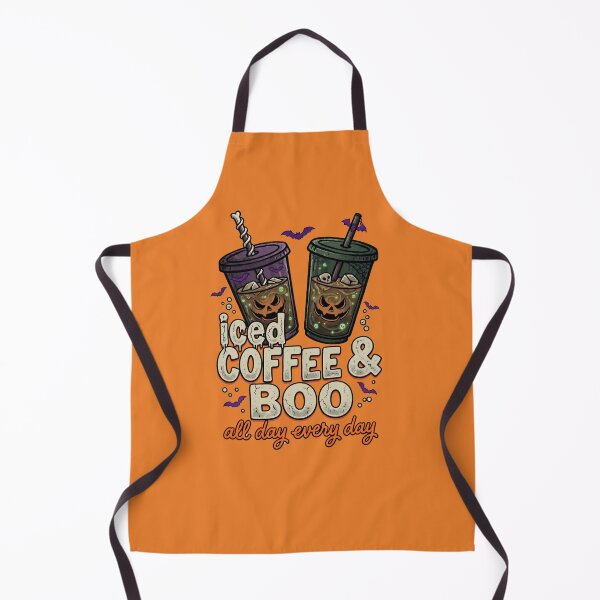 Item preview, Iced Coffee and Boo Shirt, Funny Halloween Coffee Lover Design, Spooky Iced Latte designed and sold by VibeTherapyArt.
