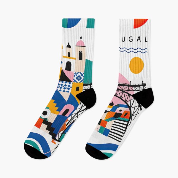 Item preview, Colorful geometric illustration of Portugal featuring the nation designed and sold by ckybe.