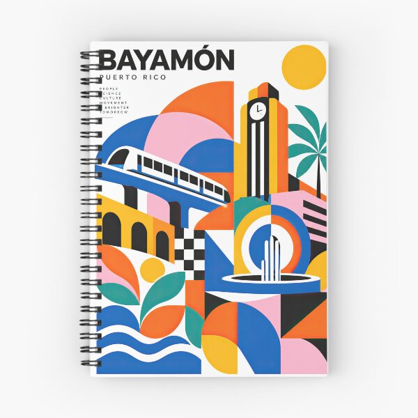 Item preview, Colorful geometric poster illustrating Bayamn, Puerto Rico, wit designed and sold by ckybe.