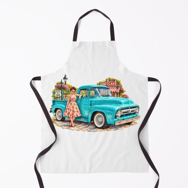 Item preview, Turquoise Dreams & Open Roads — Vintage Route 66 Pickup designed and sold by Russell Thorne.